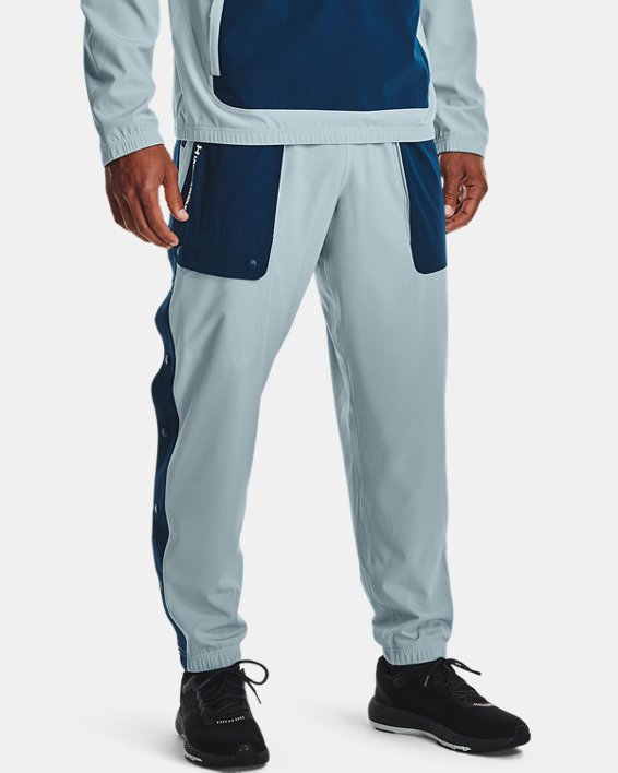 Men's UA RUSH™ Woven Tearaway Pants, Blue, pdpMainDesktop image number 0